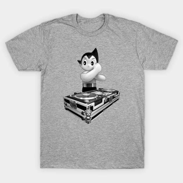 ASTRO BOY - DJ Turntables T-Shirt by KERZILLA